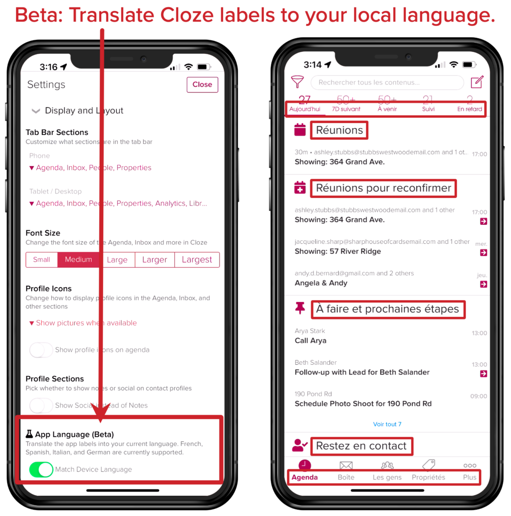 Cloze app language beta. 